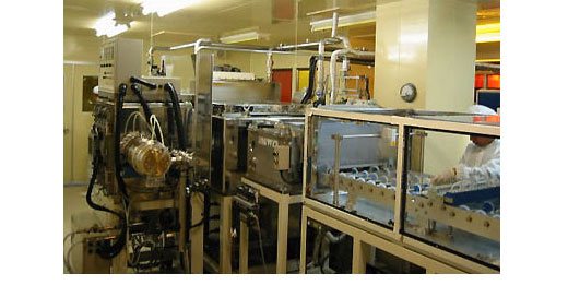 Encapsulation test line for organic EL production